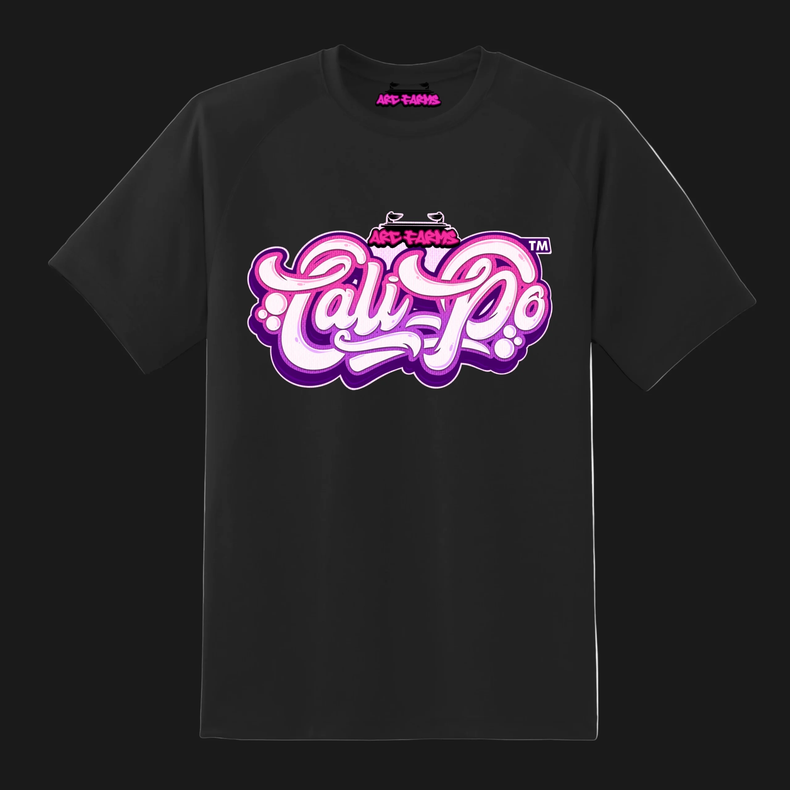 Dark_T-shirt_Pink cali-po pink logo